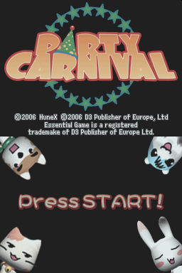 Party Carnival — Title screen