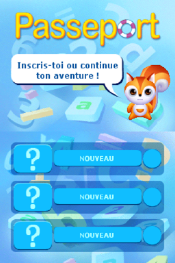 Passeport : du CM1 au CM2 — Title screen