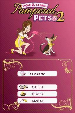 Paws And Claws - Pampered Pets 2 — Title screen