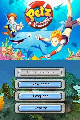 Petz - Dolphinz Encounter — Title screen