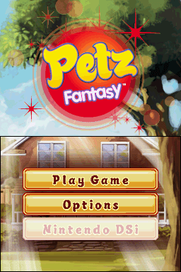 Petz - Fantasy — Title screen
