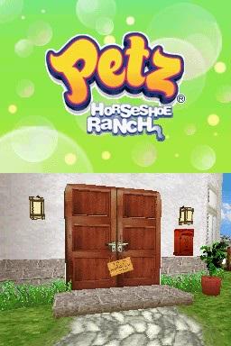 Petz - Horseshoe Ranch — Title screen