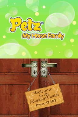 Petz - My Horse Family — Title screen