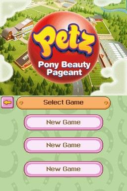 Petz - Pony Beauty Pageant — Title screen