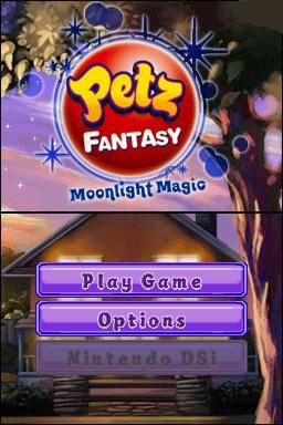 Petz Fantasy: Moonlight Magic — Title screen