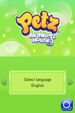 Petz: Monkeyz House — Title screen