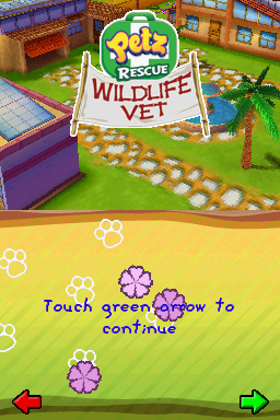 Petz Rescue - Wildlife Vet — Title screen