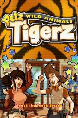 Petz : Wild Animals : Tigerz — Title screen