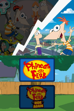 Phineas And Ferb - 2 Disney Games — Title screen