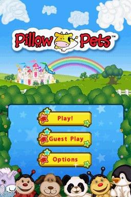 Pillow Pets — Title screen