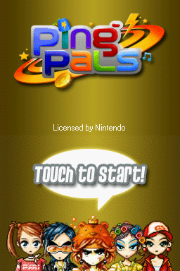 Ping Pals — Title screen