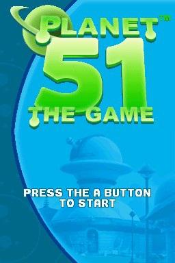 Planet 51 - The Game — Title screen
