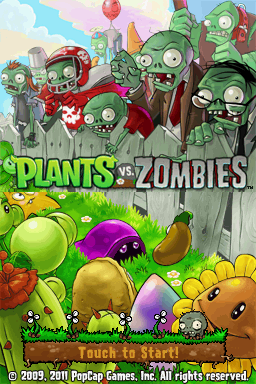 Plants vs Zombies — Title screen
