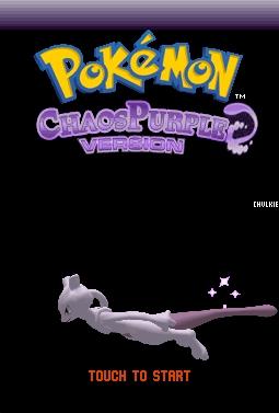 Pokemon - ChaosPurple — Title screen