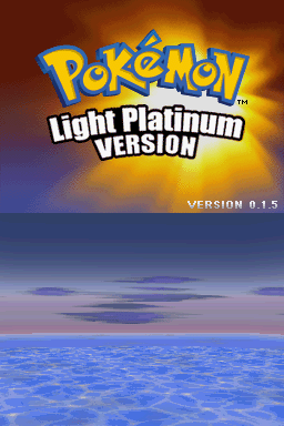 Pokemon Light Platinum — Title screen