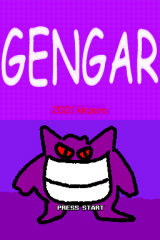 Pokemon Mystery Dungeon Hack - Gengar — Title screen