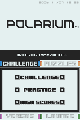 Polarium — Title screen
