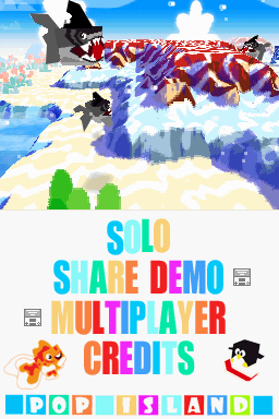 Pop Island — Title screen