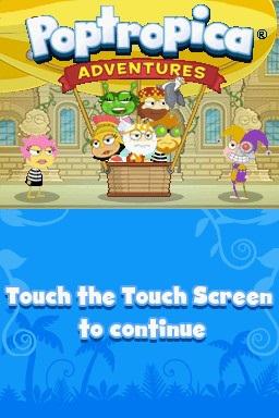 Poptropica Adventures — Title screen