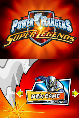 Power Rangers : Super Legends — Title screen