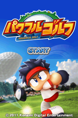 Powerful Golf — Title screen