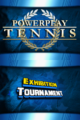Powerplay Tennis — Title screen