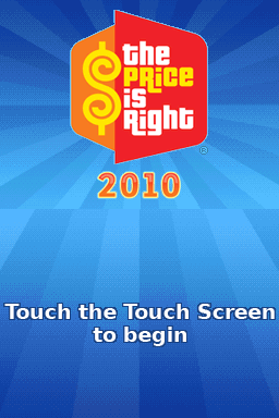 Price Is Right, The - 2010 Edition — Title screen