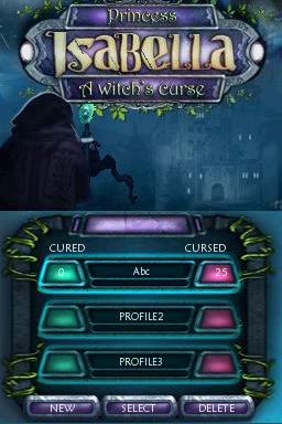 Princess Isabella - A Witch's Curse — Title screen