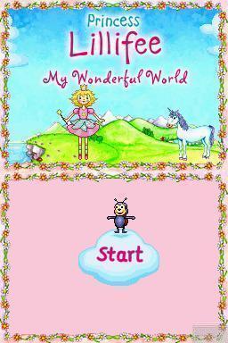 Princess Lillifee - My Wonderful World — Title screen