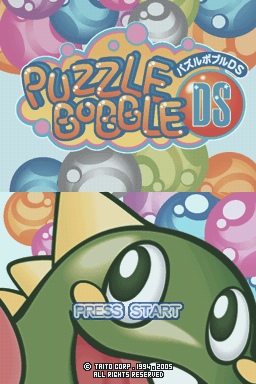 Puzzle Bobble DS — Title screen