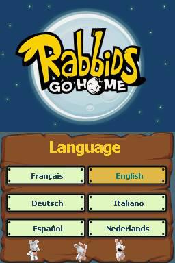 Rabbids Go Home - A Comedy Adventure — Title screen
