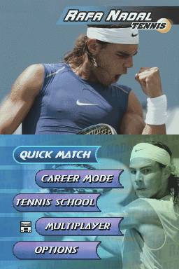 Rafa Nadal Tennis — Title screen
