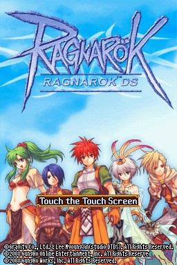 Ragnarok DS — Title screen