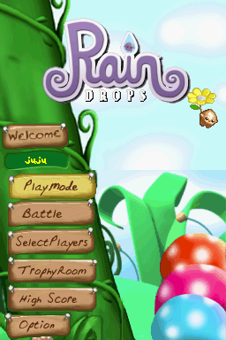 Rain Drops — Title screen