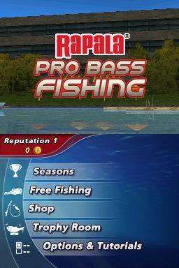 Rapala Pro Bass Fishing — Title screen