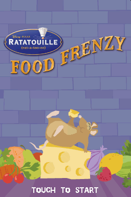 Ratatouille - Food Frenzy — Title screen