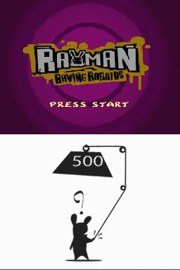 Rayman: Raving Rabbids — Title screen