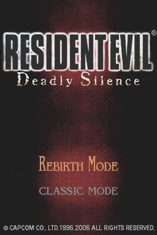 Resident Evil - Deadly Silence — Title screen