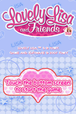 Rika-Chan DS Motto! Onna no Ko Lesson: Oshare Oshigoto Otetsudai Daisuki! — Title screen