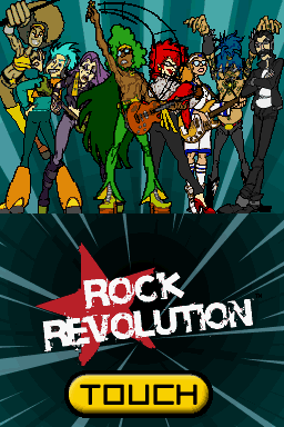 Rock Revolution — Title screen