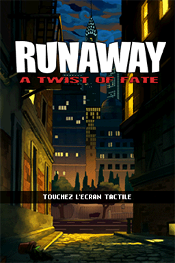 Runaway : A Twist of Fate — Title screen