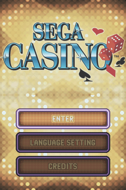 SEGA Casino — Title screen