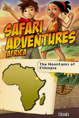 Safari Adventures - Africa — Title screen