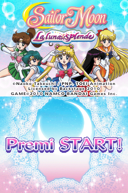 Sailor Moon : La Luna Splende — Title screen