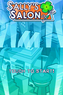 Sally's Salon — Title screen