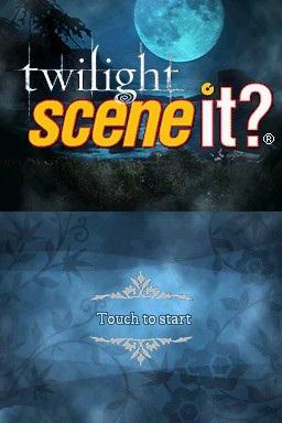 Scene It Twilight — Title screen