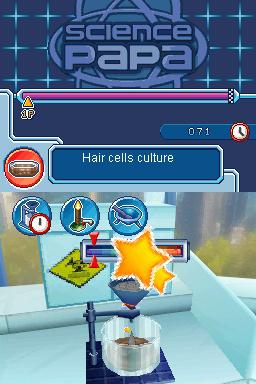 Science Papa — Title screen