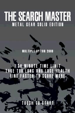 Search Master, The - Metal Gear Solid Edition — Title screen