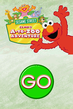 Sesame Street : Elmo's A-to-Zoo Adventure — Title screen