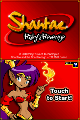 Shantae: Risky's Revenge — Title screen